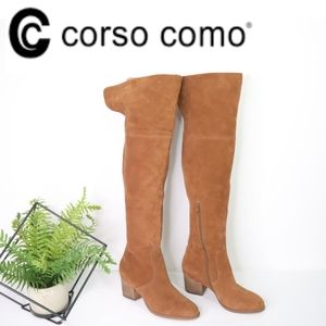NWOB Corso Como Suede Hobiken Knee-high Heeled Boots